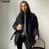 TAOVK Parka corto invernale da donna caldo piumino in cotone femminile casual capispalla allentato cintura cappotto imbottito in cotone 211130