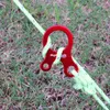 5 pcs/lot Camping Tent Cord Rope Fastener Guy Line Runner Carabiner Hook Hanger Tightener Accessories