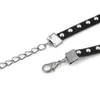 Chokers Gift Women Punk Rivet Studded Leather Choker Chunky Necklace Bracelet Black