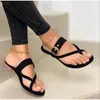 Women Slippers Pu Leather Clip Toe Sandals Summer T Tied Ladies Shoes Beach Casual Woman Flip Flops Fashion Female 2020 Footwear