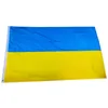 Ukraina Flaga 3x5 FT Ukraińskie flagi 90x150cm dom dekoracja banner Ukraina ogród flaga narodowa znak poliester z mosiądzu przelotki pokój ukraiński t380hvc