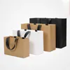 Kraft paper 250g shopping abbigliamento regalo Wrap wedding borsa portatile 27x38 22x32 17x25cm LOGO personalizzabile