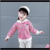 Sets Kleidung Baby Mutterschaft Drop Lieferung 2021 Frühling Kinder Mädchen Kleidung Gestreiften Hoodie Sweatshirt Sport Hosen Anzug Baby Mädchen Outfits C