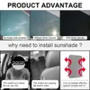 스플릿 스타일 태양 지붕 그늘 Tesla 모델 Y 3 2022 2021 SunRooof Sunshade Model3 이상적으로 액세서리 Skylight Protector UV 블라인드 음영 자동차 개인 정보 보호 보호