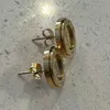 gold hoop stud earrings