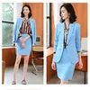 Business Professional Skirt Suit Female Two-piece Autumn and Winter Slim Fit Women's Overalls Ladies Jackets 210527