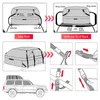 Outdoor Bags Foldable Car Luggage Bag 600D Waterproof Roof Carrier SUV Self-driving Organizer Cargo Travel