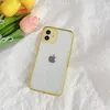 Cukierki Kolor Akrylowe Przezroczyste Przypadki Telefonu dla iPhone 13 12 11 Pro Max XS XR X 7 8 PLUS Ochrona kamery Odporna na wstrząsy Vintage Hard Cover Case