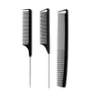 3pcs/set Parting hair brushes Braids,Rat Tail Steel Pintail Heat Resistant Teasing Comb for Home Salons