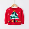 Baby meisjes jongens truien 2021 herfst winter katoenen trui jumper gebreide trui warme bovenkleding kinderen kerst trui Y1024