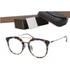 処方アイウェア眼鏡のための高品質なファッションユニセックスダブルブリッジメガネフレームSqaure板+金属49-22-148