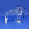 DHL 흡연 원활한 OD 20mm 석영 손톱 Banger 10mm 14mm 남성 젖빛 조인트 완전 용접 Terp Slurper 45 90도 DAB 굴착기