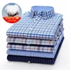 Men039S DRIVE SHIRTS PLUS MIZOT 5XL 6XL 7XL Cotton Oxford Stripe Plaid Business Casual SHIME LEGEN SHIRE MEN MENSEN VAT GUY Loose Cloth2037914