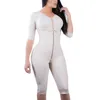 Shapers das mulheres Fajas corpo shapewear underwear nádegas lifter shaper para mulheres manga comprida Tummy Controle Suporte de mama Zipper