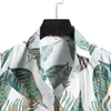 Luxe-hommes chemises décontractées mode coton lin imprimé à manches courtes bouton chemise Blouse haut Est mâle été plage beaux hommes