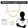 Rinntin mode trombone lien collier 925 en argent Sterling 14k plaqué or chaîne colliers pour femmes hommes bijoux SC39