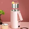 Juicers 220 V Elektrische Sojamelkmachine Multicooker Mini Verwarmd Soja-Bean Milk Juicer Blender Rijst Pasta Maker Filter-Free With Steamer
