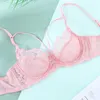 Ultra-fino Plus tamanho sutiãs para mulheres grandes seios top feminino underwire brassiere roupa interior feminina sutiã push up lace sexy lingerie 210623