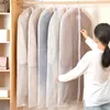 Aufbewahrungsboxen Mülleimer wasserdichtes Kleidungsstaub Abdeckung Transparent Hanging Warding Kleid Anzug Mantel Schrankbeutel