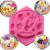 DIY Easter Children's Day Decoration Soap Chocolate Fondant Rabbit Egg Basket Cake Silicone Baking Mold Biscuit Mould RRB14366