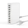 50W 10-ports USB-laddningsstation för Smart Phone PC Multi Chargers med US AU EU UK-kontakt