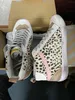 Deluxe Brand Casual Shoes Midstar Sparkles Camo Zebra White Skin Leather and Suede Sneakers Män Kvinnor Do-Old Dirty Leopard Slide Golden High Top Replica Sneakers 12