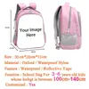 13 tum Anpassad ditt bildnamn Kindergarten Ryggsäck Barnskola Väskor Boys Girls Bookbag Dinosaur Kids Toddler Ryggsäck Bag x0529