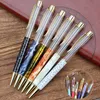 Skolkontor Ballpoint Pen Creative DIY Blank Crystal Writing Pennor för studenter Kids Christmas Gifts