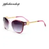 Kvinnor reser mode solglasögon metall ram gradient solglasögon designer sommarglasögon 5 färger ppfashionshop8725073
