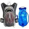 15L Utomhus Sport Cykling Camping Ryggsäck Vandring Running Cykel Ridning Hydration Vattenpåse Pack Blåsning Knapsack Med Hjälm Net G220308