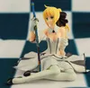 Fate stay Night Saber Lily Action Figures Anime 13cm brinquedos Collection Figures toys for christmas gift Retail box H11082209921