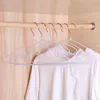 Hangers & Racks 1PC Metal PVC Clothes Drying Rack Towel Trousers Coat Wardrobe Underwear Hanger Hanging Shelf
