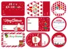 Santa Sneeuwman Boom Herten Gift Label Sticker Kerstdag Partijdecoratie