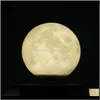 Nyhet objekt design kreativ 3d magnetisk levitation natt ljus roterande LED måne flytande lampa hem dekoration semester 201028 rzeo2 cl0pk