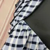 Women Bodycon Skirt High Waist Patchwork Vintage Plaid Slim Package Hip Tight Classy Saias Jupe Falad Elegant Office Work Wear 210416