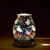 Lampy zapachowe elektryczne woski roztopianie bufor wtyczka ciepłowca olej szklany świecy do zapachu świec nocne światło 3D dekoracyjne 179r