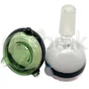 Qbsomk vidro colorido portátil portátil alça 14mm 18mm interface masculina junção bong waterpipe handpipe fumar tigela cabeça de petróleo cabeça