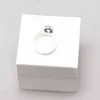 Real Sterling Sier Cz Diamond Anello con set di scatole originale Fit Ofino di fidanzamento ad anello nuziale per donne ragazze