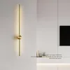 Lâmpada de parede Lâmpadas de luxo modernas Lâmpadas de cobre para Bedroom Bedsides Minimalismo Luzes Sala de estar Espelho El decoração Indoor Iluminação
