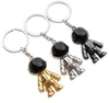 Astronaute Keychain Pendant Space Creative Robot Courti Alloy To-Key Holder Charms Cadeaux Black Gold Silver2204892