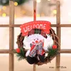 Decorações de Natal Enfeites Criativos Guirlanda Aldrava de Porta Decoração de Janela Elf Foot Tree Navidad303p