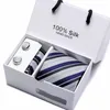 2021 men's tie gift box of various colors 5-piece suit group tie business dress wedding tie