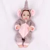 10 '' Bambola del bambino rinato carino neonato neonato ragazzo in vinile in vinile in silicone realistico bambola regali bambini Natale