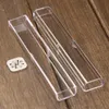 Latest Transparent Portable Preroll Rolling Roller Smoking Dry Herb Tobacco Cigarette Cigar Storage Container Stash Case Show Display Holder DHL Free