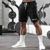 Sommer Marke Mesh Quick Dry Fitness Shorts Männer Gym Knie Länge Bodybuilding Aktive Jogger Workout Schweiß Kurze Hosen 210806