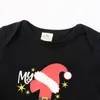 Natale Autunno Neonato nato Neonate maschi Ragazze Manica lunga Stampa tatuaggio Pagliaccetti Vestiti Tute per bambini 210429