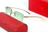 Mode Carti Designer Cool Lunettes de soleil Hommes Léopard Tête Conduite Parasol Loisirs Luxe avec Original Femmes Rectangle Goggle Couleur Mixte Multi Antireflet