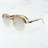 Holz-Sonnenbrille für Herren, stilvoll, natürliches Büffelhorn, Vintage-Sonnenbrille, Carter, Luxus-Designer-Sonnenbrille, Trendprodukt, Eyewear261U