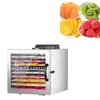 Gedroogde fruitmachine voedsel dehydrator machine 10 roestvrijstalen trays droger voor schokkerige, kruid, rundvlees, voedsel 1000W LT-85