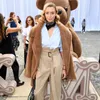 Candy Color Long Teddy Coat Women Jacket 2021 Höst Vinter Tjocka Varma Padded Jackets Coats Oversized Ladies Lambswool Fur Coats Y0829